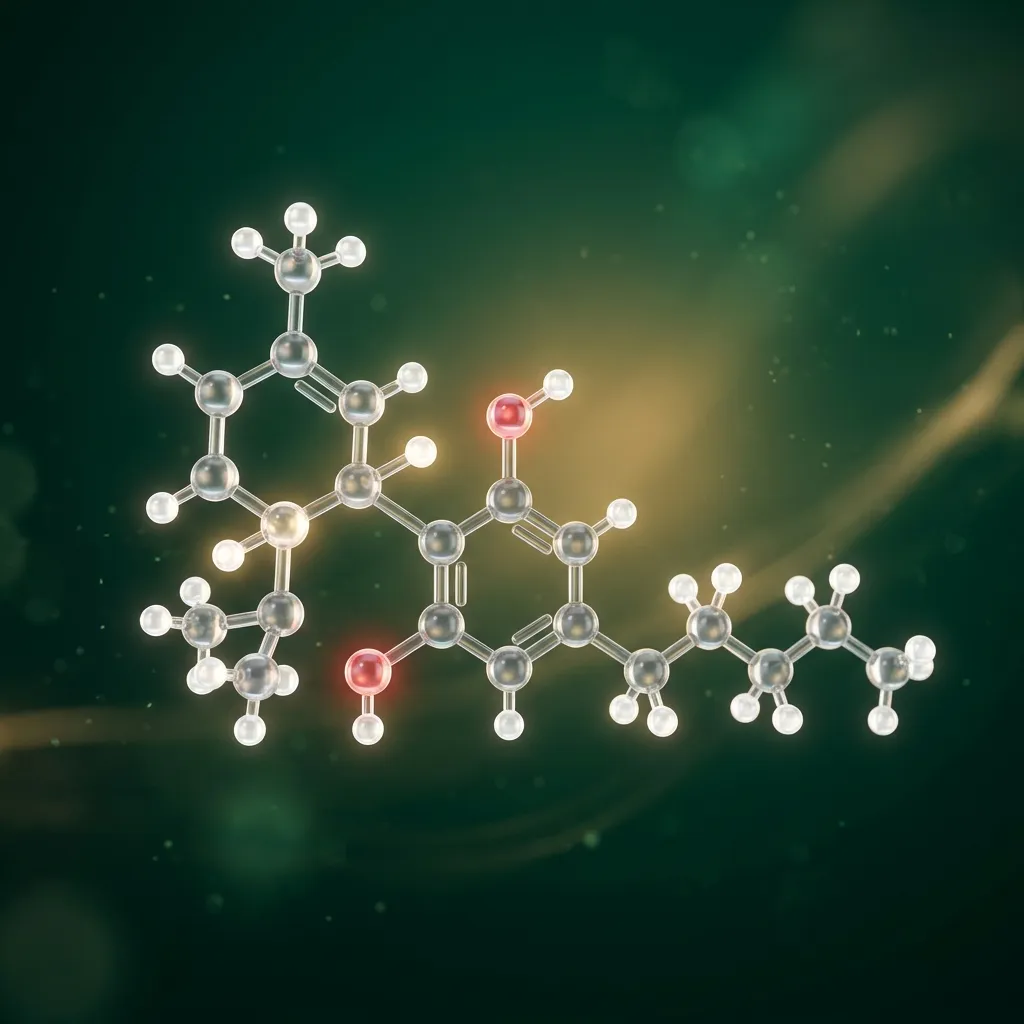 Chemische Strukturformel von Cannabidiol (CBD)